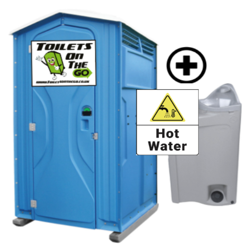 portable toilet with hot wash sink from toilets on the go bolton