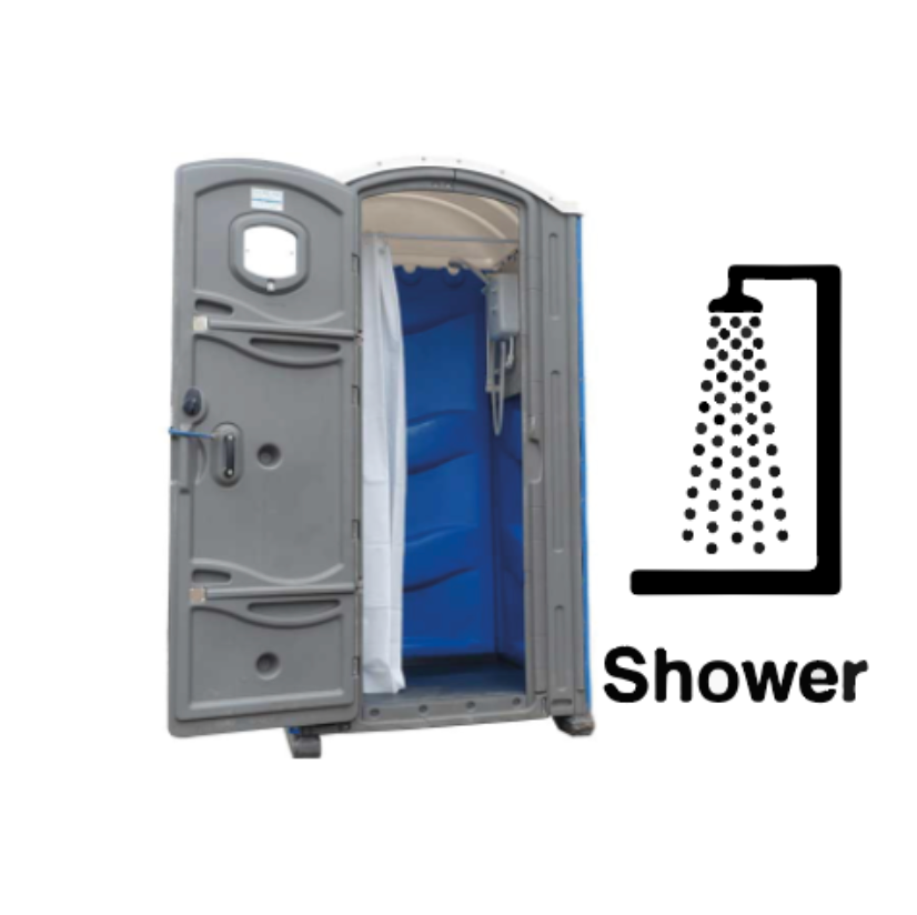 shower hire from toilets on the go north west manchester single cubical