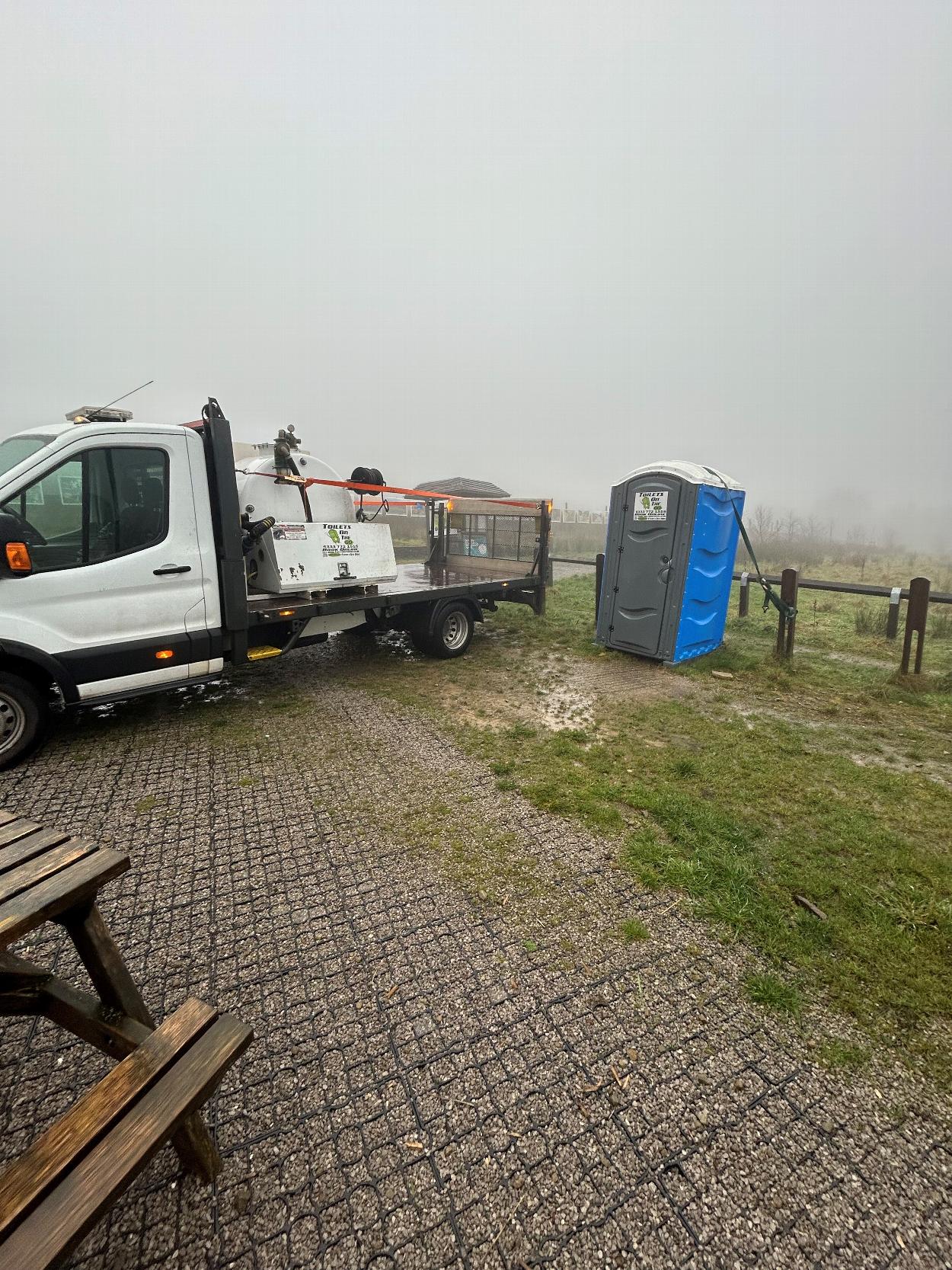 portable toilet servicing 7 days a week from toilets on the go