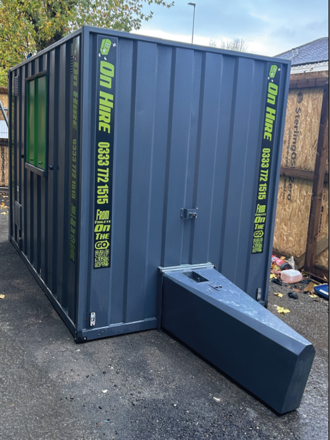 site welfare units for construction sites to hire toilets on the go